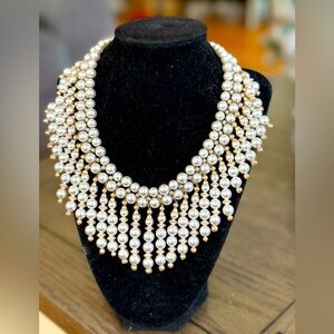 Beautiful Vintage Faux two strand choker necklace